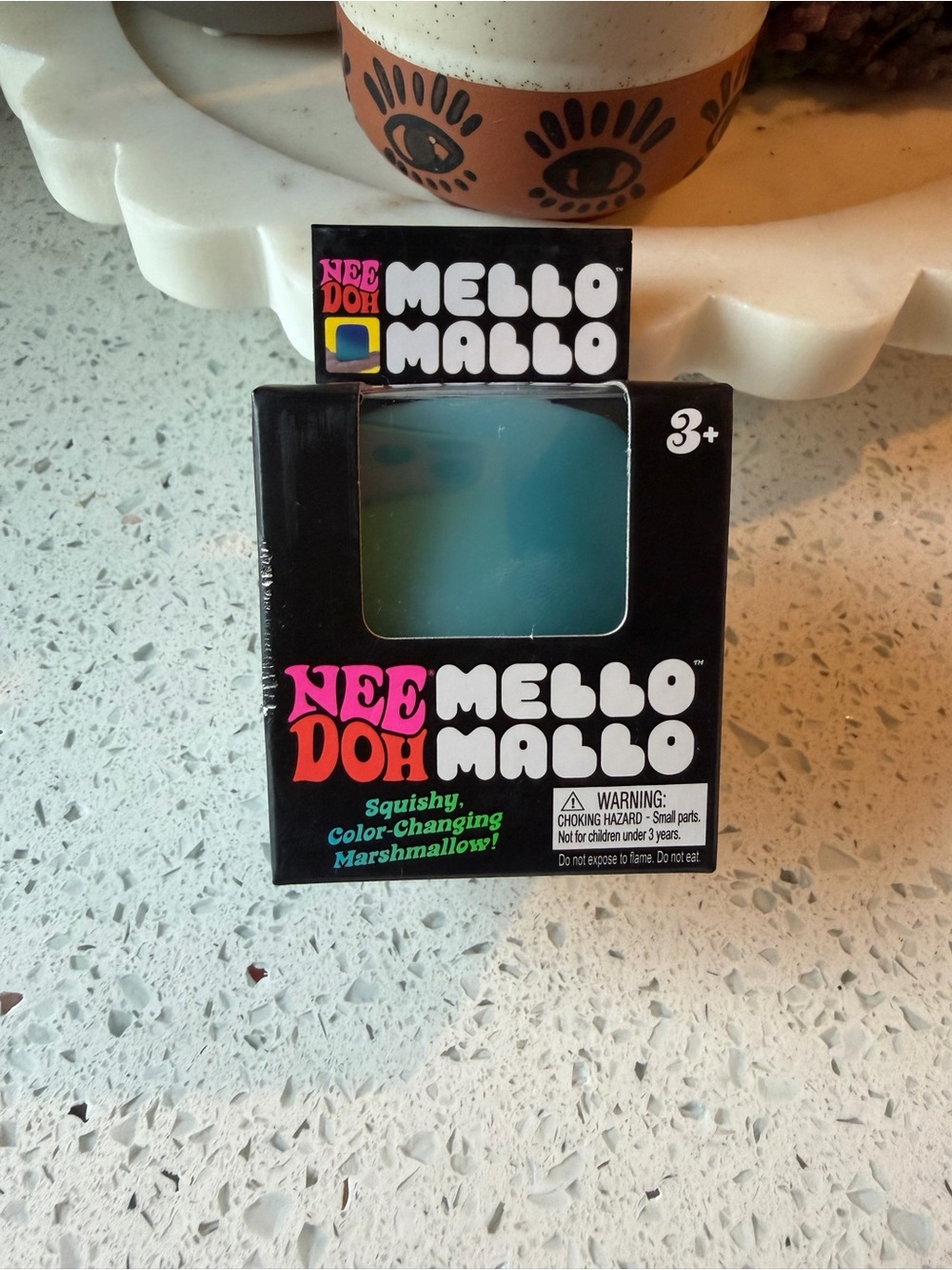🔥New Nee Doh Mello Mallo Color-Changing Marshmallow Blue Rare Sold out🔥